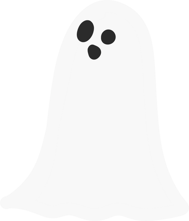 halloween cute ghost illustration